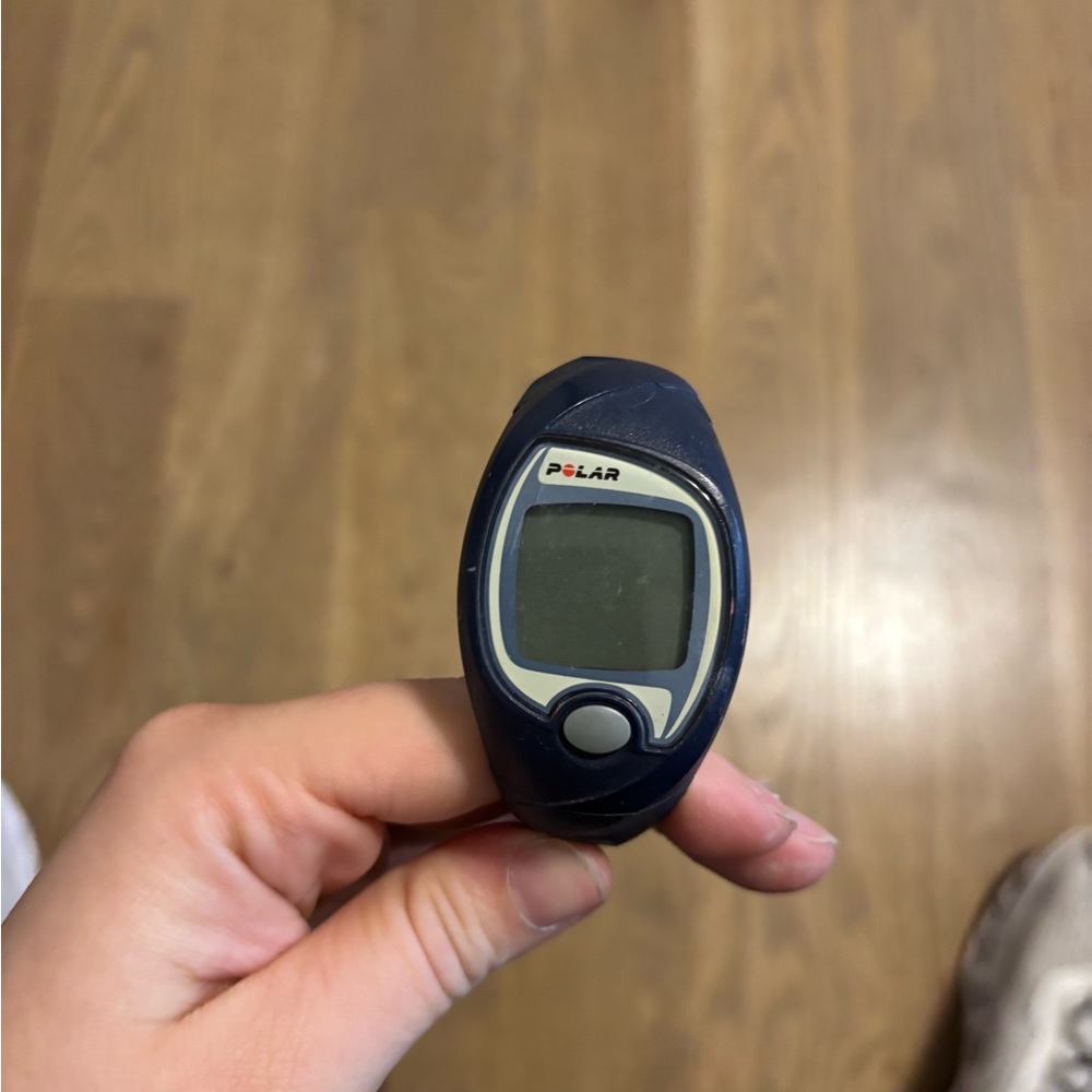 Polar FS1 Heart Rate Monitor Watch Digital Watch Dark Blue Untested For Parts